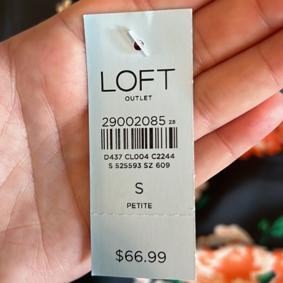 Loft never been worn, blue/grey, elastic waist skirt - Picture 2 of 2